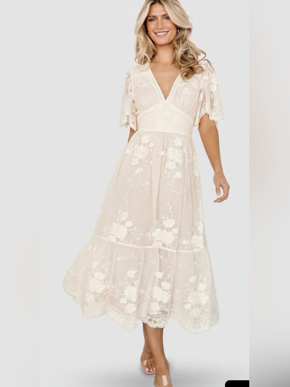 NWT Baltic Born Clarissa Lace Midi Dress Size XL -